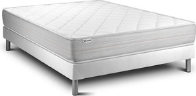 lózka z materacem VITALMEMO 135 x 200 cm Rama lózka Bialy