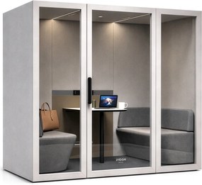 Budka akustyczna 4-osobowa Inbox, 220x122x210 cm