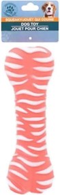 Gumowa zabawka dla psa BONE 18 cm, kolor różowy