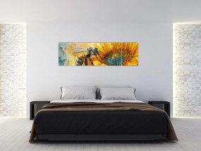 Obraz - Pszczoła, akwarela (170x50 cm)