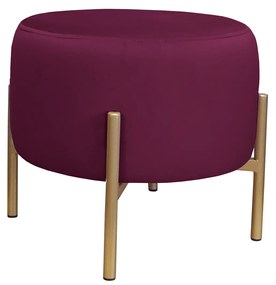 Pufa OLA LOFT ławka podnóżek metal złota MG02