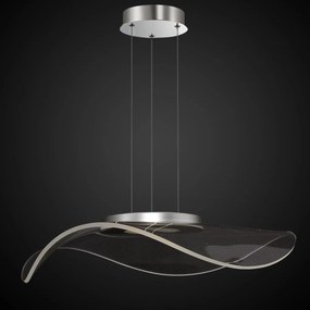 Akrylowa lampa wisząca z transparentnym kloszem Velo No.1