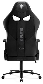 Materiałowy fotel gamingowy czarny Diablo X-Player 2.0 King Size