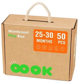 Tooky toy box pudełko xxl montessori edukacyjne 7w1 sensoryczne 25-30 mies.