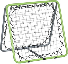 Rebounder Bejsbol Bramka Odbijająca Składana Metalowa Rama Siatkowa Zielona | Aosom PL