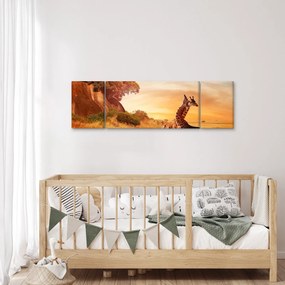 Obraz - Żyrafy w Afryce (170x50 cm)
