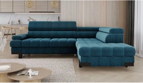 Narożnik SELVA L z funkcją spania i pojemnikiem Prawostronny w tkaninie AUSTIN 14 WERSAL