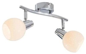 LED Oświetlenie punktowe DOXY 2xE14/4W/230V chrom błyszczący