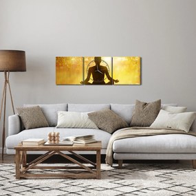 Obraz - Medytacja (z zegarem) (90x30 cm)