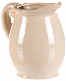 Waza/dzbanek kremowy, 13 x 14 x 17 cm, mały, 17 cm