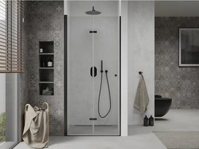 Mexen Lima drzwi prysznicowe składane 90 cm, transparent, czarne - 856-090-000-70-00