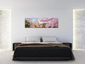 Obraz wiśni japońskiej (170x50 cm)
