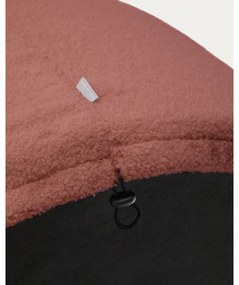 Puf z materiału bouclé w kolorze terakoty Kaeli – Kave Home