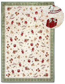 Zielony dywan z mieszanki bawełny ze świątecznym motywem 160x230 cm Toy's Delight Green Christmas – Villeroy&amp;Boch