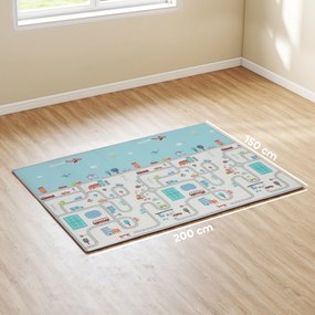 AIYAPLAY Mata dla niemowląt, motyw zwierząt, pianka, 1,5 cm wyściółki, antypoślizgowa