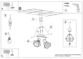 Listwa oświetleniowa ARTEMIS 2 czarna SOLLUX  LIGHTING