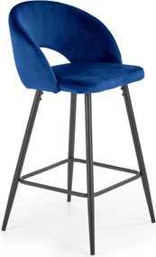 Hoker tapicerowany tkaniną velvetową H96 Halmar