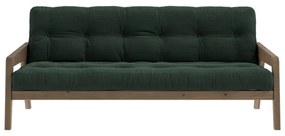 Zielona sztruksowa rozkładana sofa 204 cm Grab – Karup Design