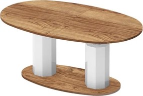 Rozkładany i podnoszony ławostół Barletta w drewnianym dekorze