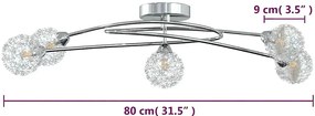 Lampa sufitowa z drucianymi kloszami E7-G10