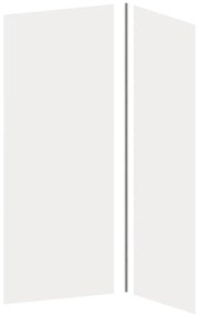 Zestaw 2 łazienkowych paneli ściennych z profilami – 90 × 120 × 210 cm (szer. × szer. × wys.) ITZIAR
