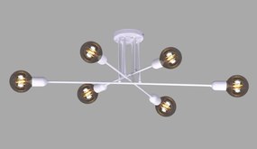 Biała lampa sufitowa loft patyki - 10X S141 G7-F89