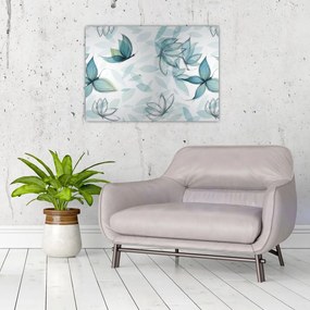 Obraz - Niebieskie motyle (70x50 cm)