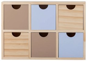Drewniany dziecięcy pojemnik na zabawki w naturalnym kolorze 27x8x18 cm Calle – Bloomingville Mini