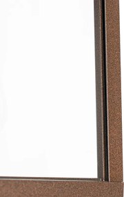 Lampka ścienna zewnętrzna brązowa rdza z czujnikiem ruchu IP44 - Charlois