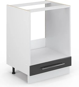 Szafka kuchenna antracyt wysoki połysk 60x51.6x82 fame-line