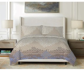 Matex Pościel satynowa Trójkąty, 140 x 200 cm, 70 x 90 cm