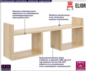 Półka ścienna w kolorze dąb sonoma - Dorsa