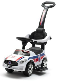 Baby Mix Odpychacz  z dźwiękiem i prowadnicą Ambulans, biały