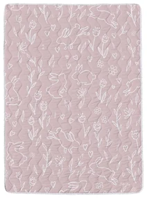 Zestaw pikowanego koca i poszewki na poduszkę z satyny bawełnianej 140x200 cm – Butter Kings