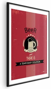Plakat Premium Beer 21x30 cm z ramą czarną z marginesem ARTGEIST B