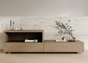 Komoda pod telewizor z litego drewna Allen