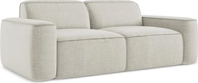 3-osobowa kanapa modułowa - z tkaniny strukturalnej - jasny beż - OMAO