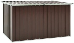 Brązowa skrzynia ogrodowa ze stali Z2-R15