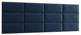 Zestaw 12 paneli tapicerowanych QUADRATTA 240x90 granatowy ELTAP