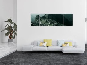 Obraz - Lamy w Machu Picchu w Peru (170x50 cm)