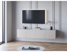 Kremowa szafka pod TV 180x38x35 cm Daroca – Marckeric