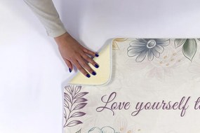 Dywanik antypoślizgowy do łazienki Dywanik antypoślizgowy do łazienki Kwiatowy wzór