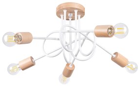 Żyrandol EMBER 5 biały SOLLUX  LIGHTING