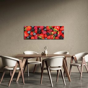 Obraz - Ładunek owoców (z zegarem) (90x30 cm)