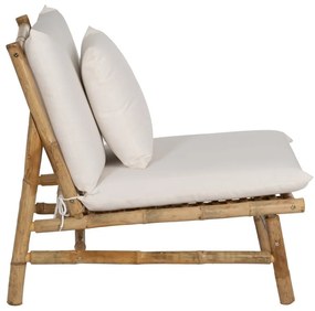 Biały fotel Bamboo – Ixia