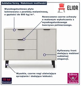 Nowoczesna kaszmirowa komoda - Henex 6X