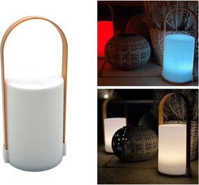 LED lampa stołowa z uchwytem LUNARI 25 cm, biała