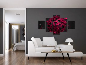 Obraz abstrakcji 3D (125x70 cm)