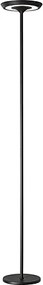 Balance - metalowa lampa podłogowa LED 25W, 3000K, wys. 180 cm, 2376 lm, włącznik/wyłącznik i ściemniacz nożny, czarna - Perenz