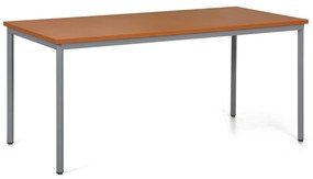 Stół do jadalni TRIVIA, ciemnoszara konstrukcja, 1600 x 800 mm, czereśnia